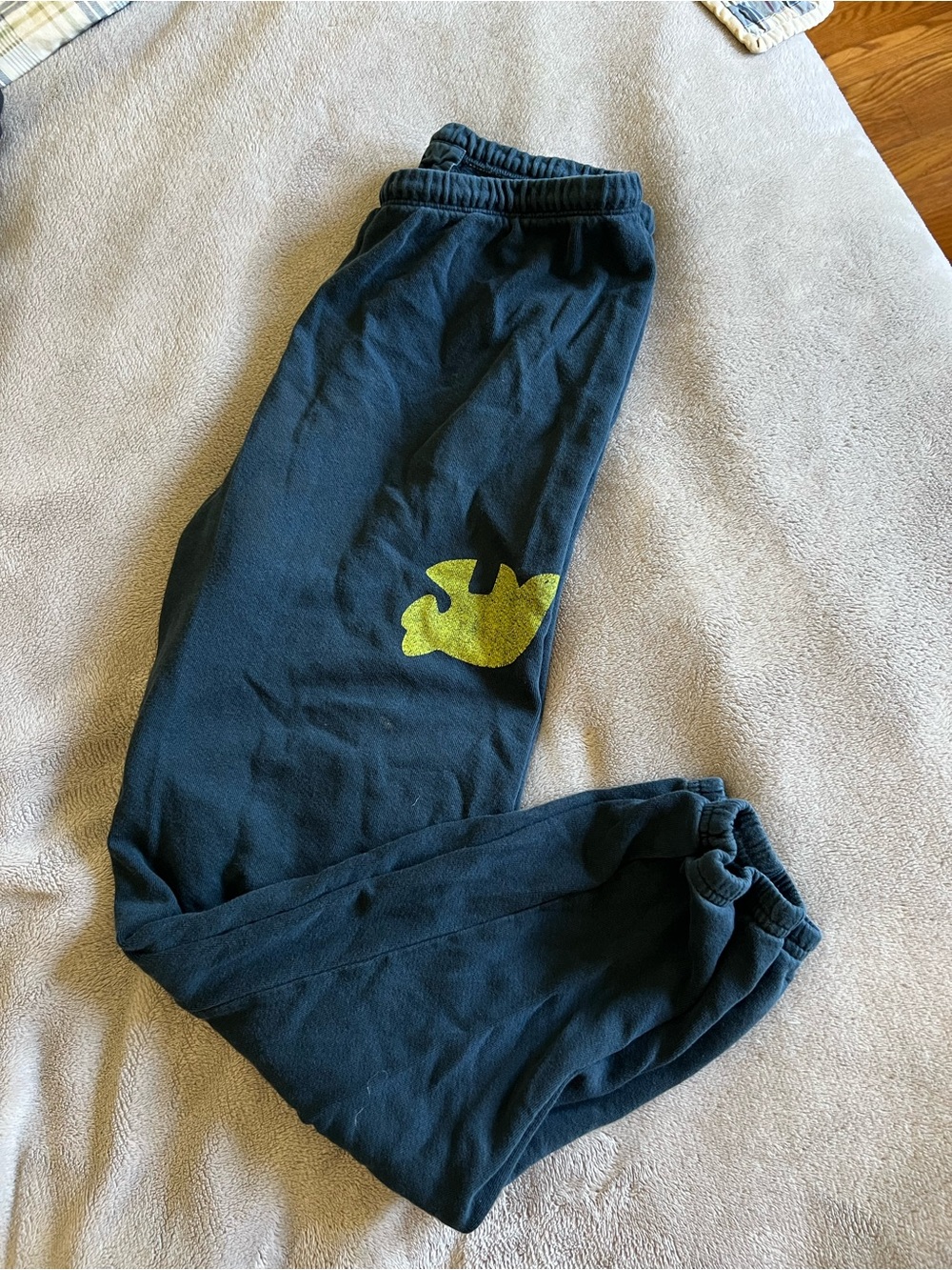 Free City Supershop Faded Black/Yellow Bird Unisex Joggers Small